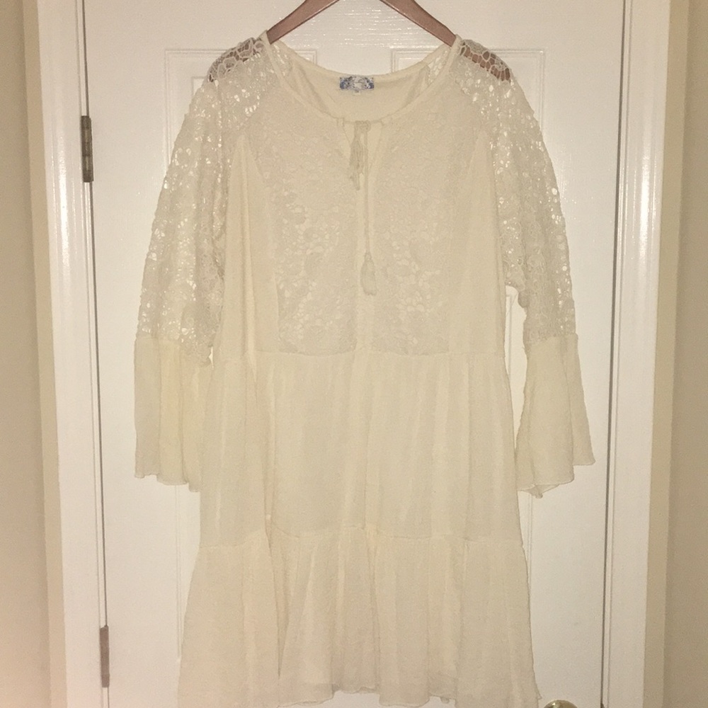 Cream Lace Dress